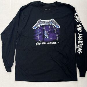 NWOT Metallica "Ride the Lightning" Black Long Sleeve Shirt